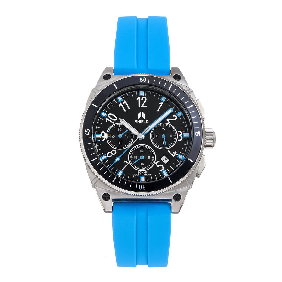 Shield Sonar Black Dial Mens Watch SLDSH113-3