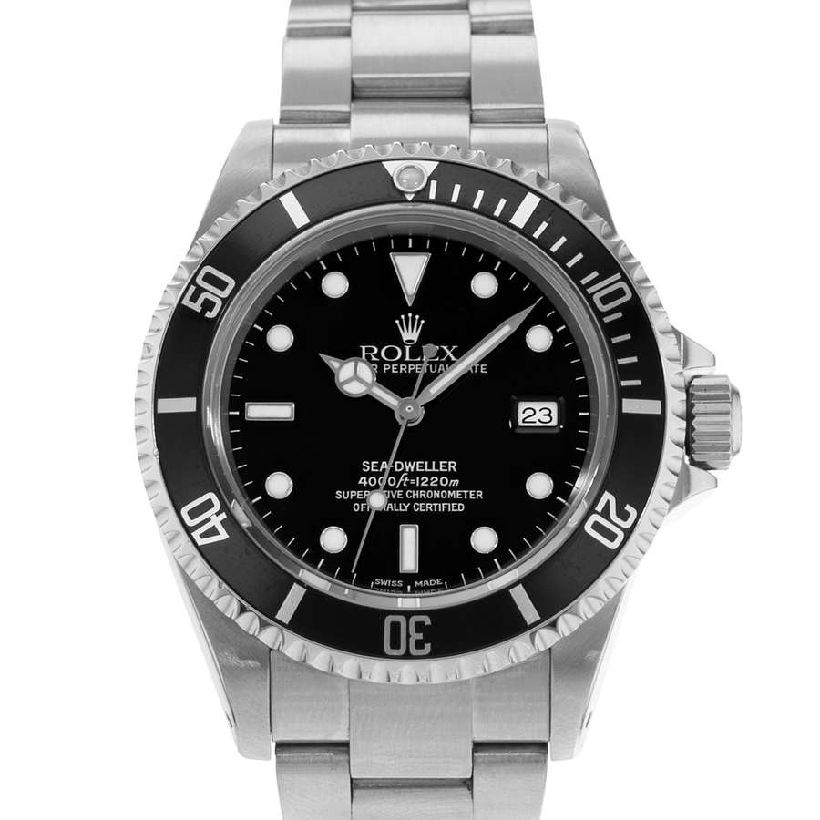 Preowned Rolex SeaDweller Automatic Black Dial Mens Watch 16600 BKSO
