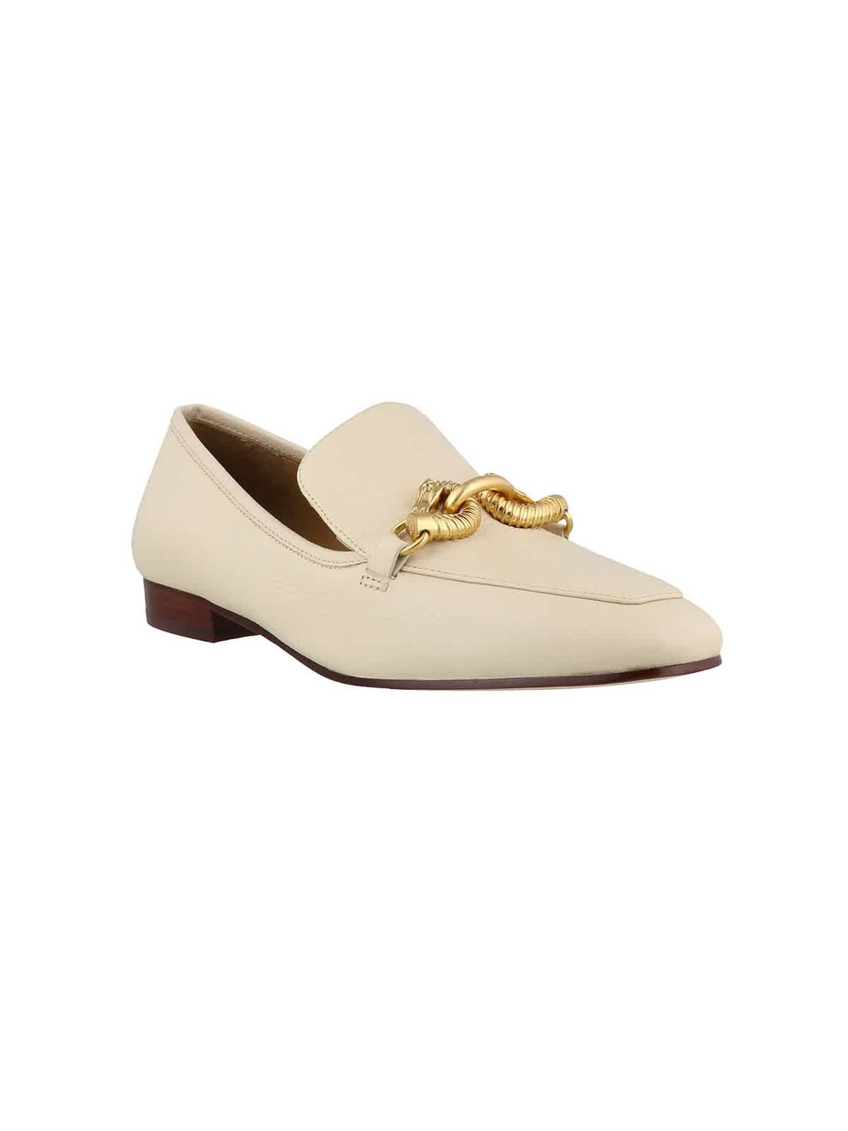 Tory Burch Jessa White Loafers | eBay