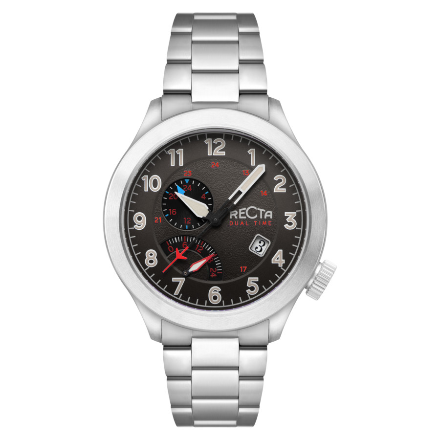 Recta Altitude GMT Quartz Black Dial Mens Watch RT-3007-55