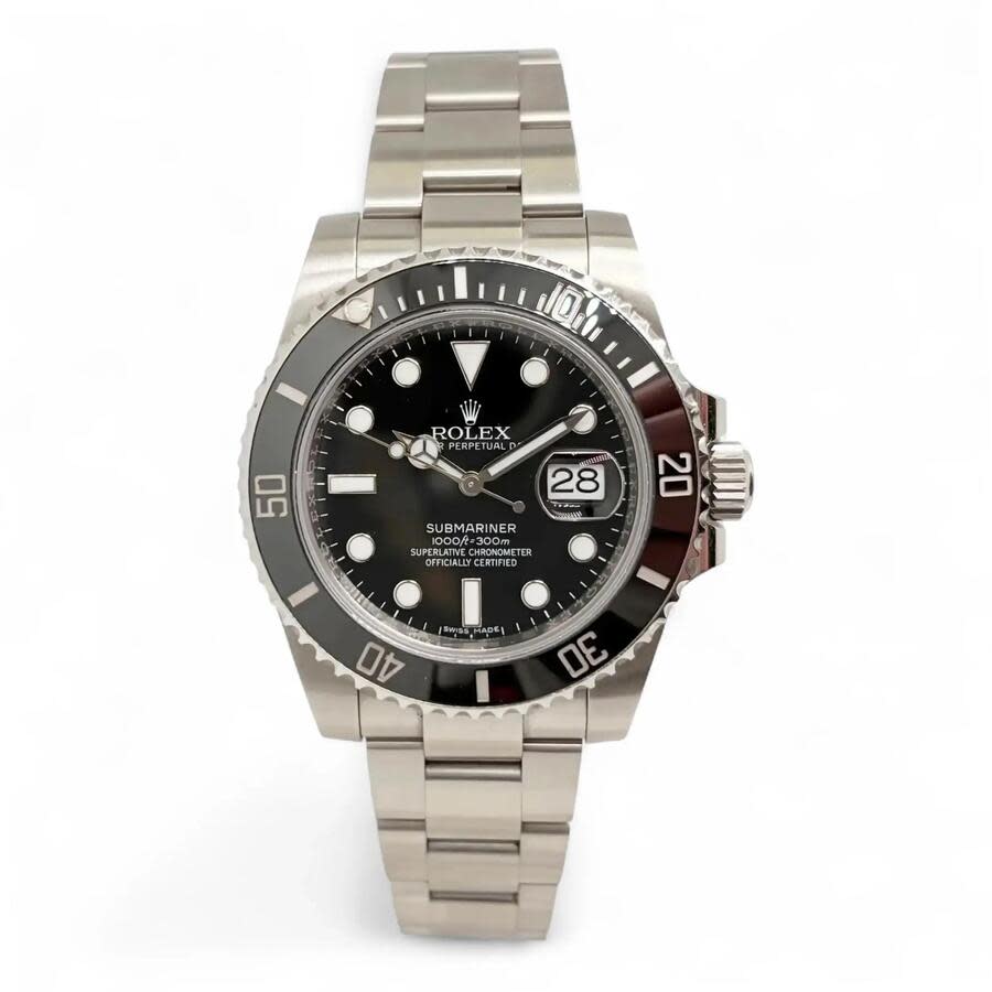Preowned Rolex Rolex Submariner Automatic Chronometer Black Dial Mens Watch 16610LN