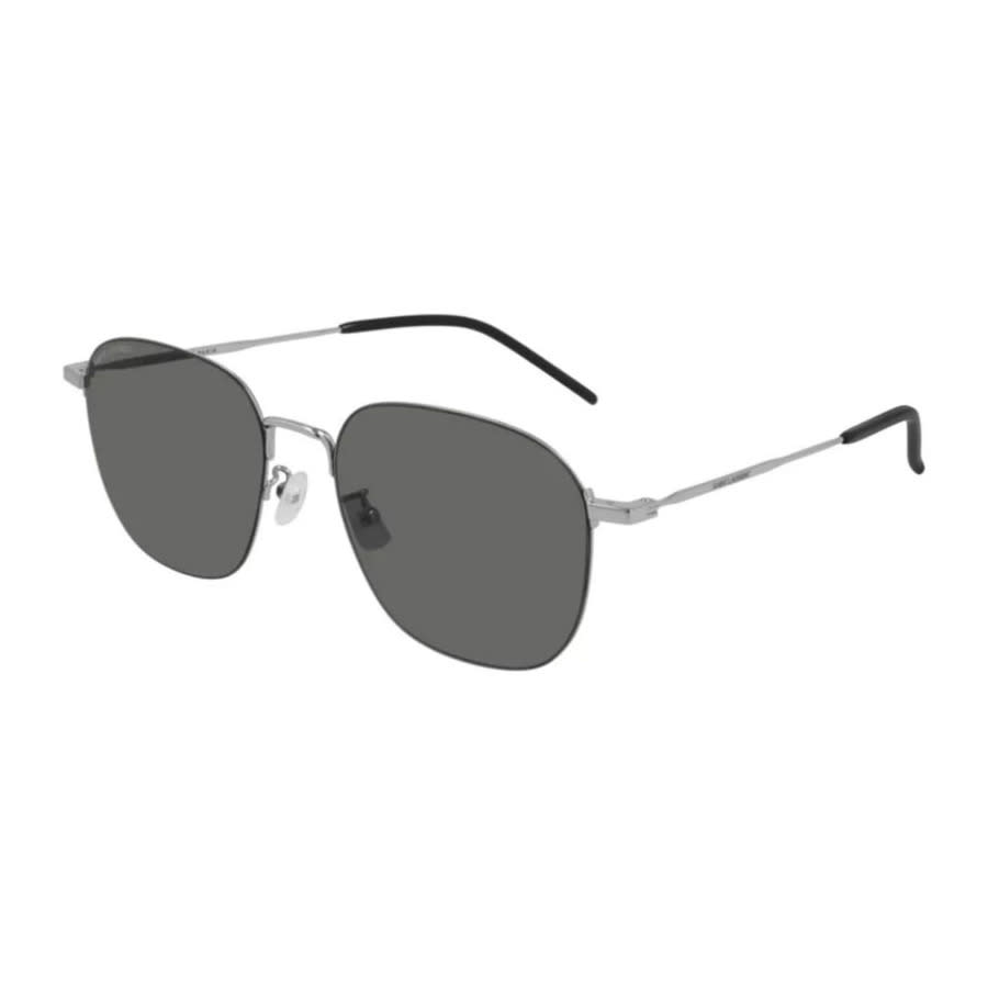 Saint Laurent Ladies Black Rectangular Sunglasses SL388/KWIRE 001