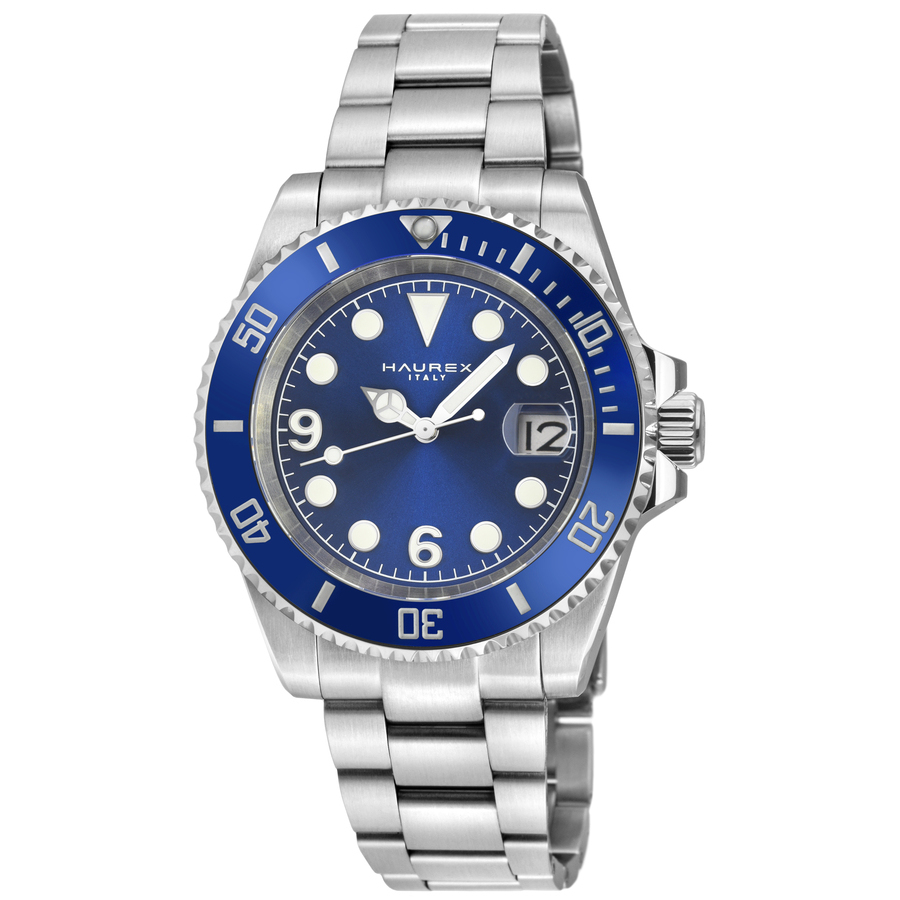 Haurex Italy Barracuda Automatic Blue Dial Mens Watch 4A512UBB