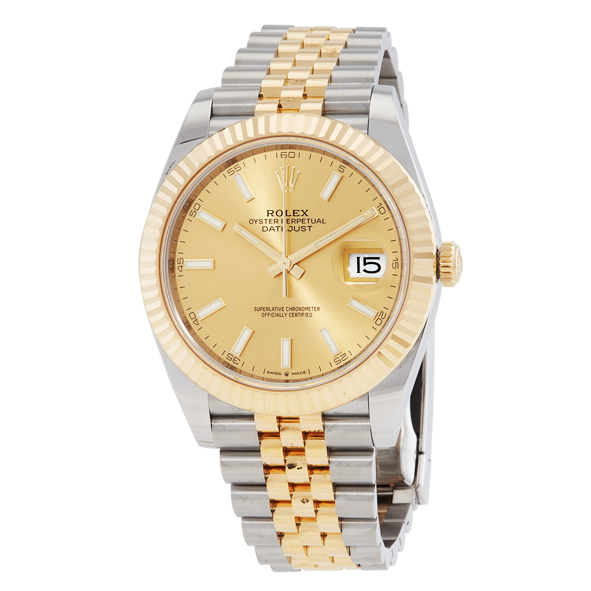 Preowned Rolex Datejust Automatic Chronometer Champagne Dial Mens Watch 126333CSJ