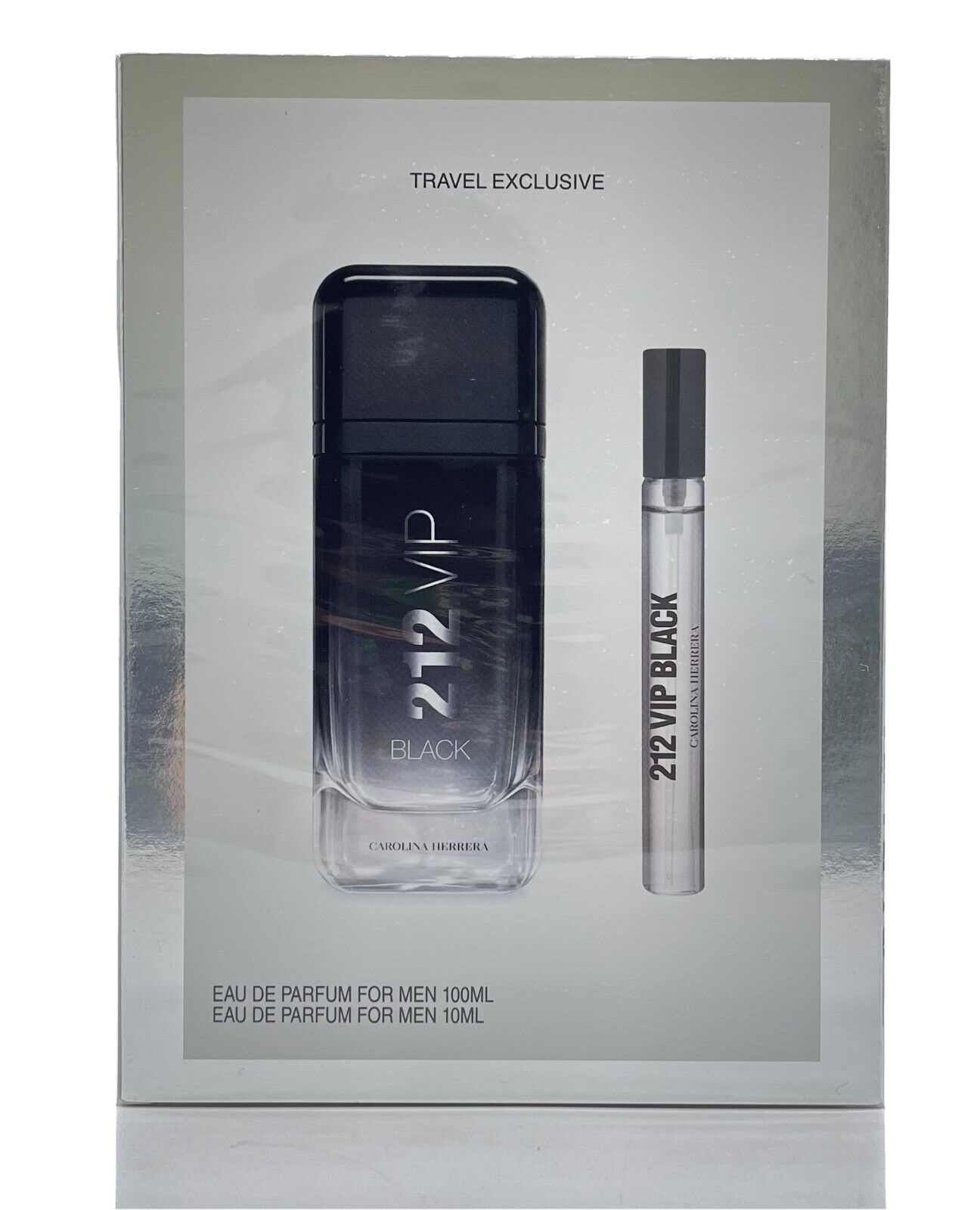 Carolina Herrera Mens 212 Vip Black Gift Set Fragrances 8411061028520 76$