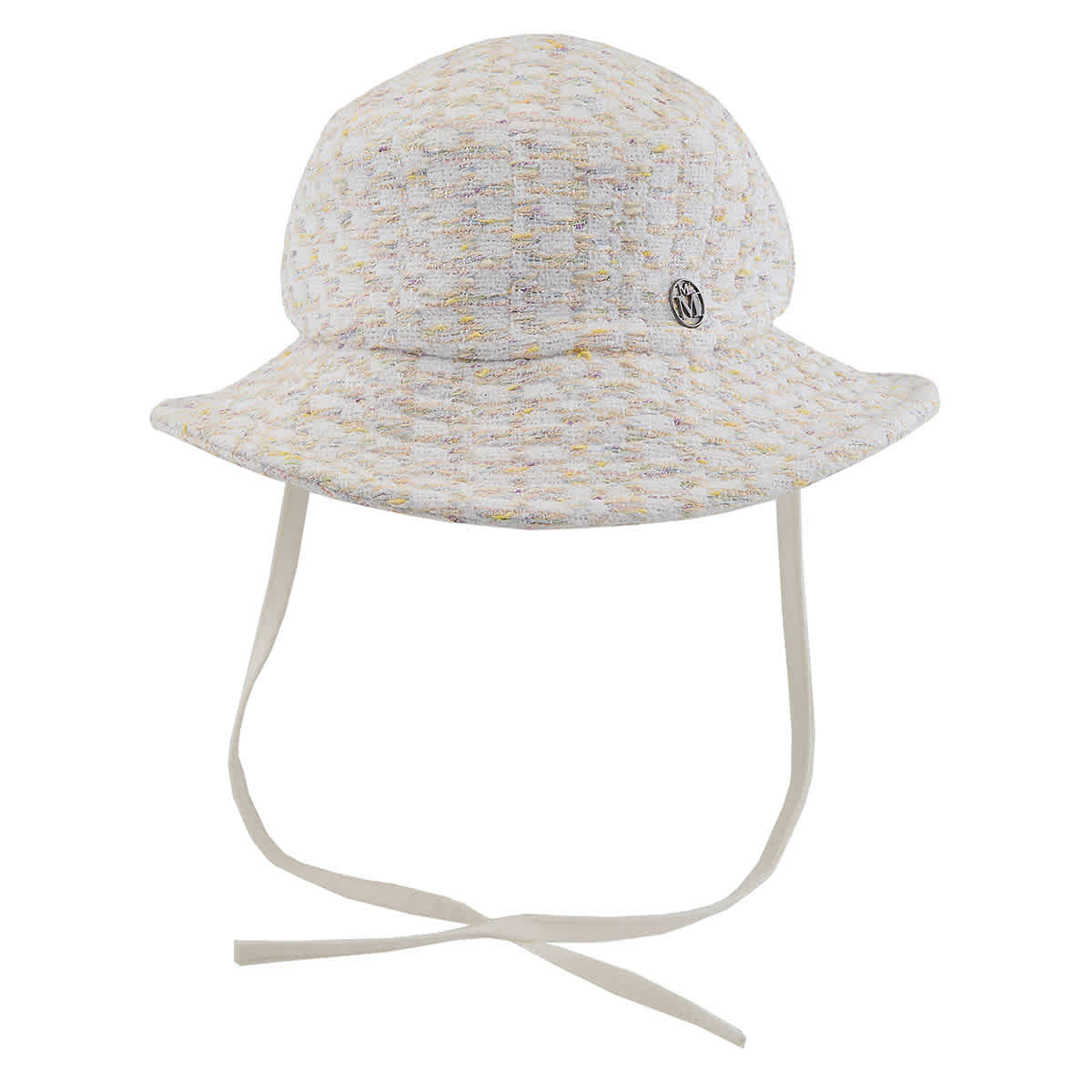 Maison Michel Ladies Angele Light Tweed Bucket Hat | eBay