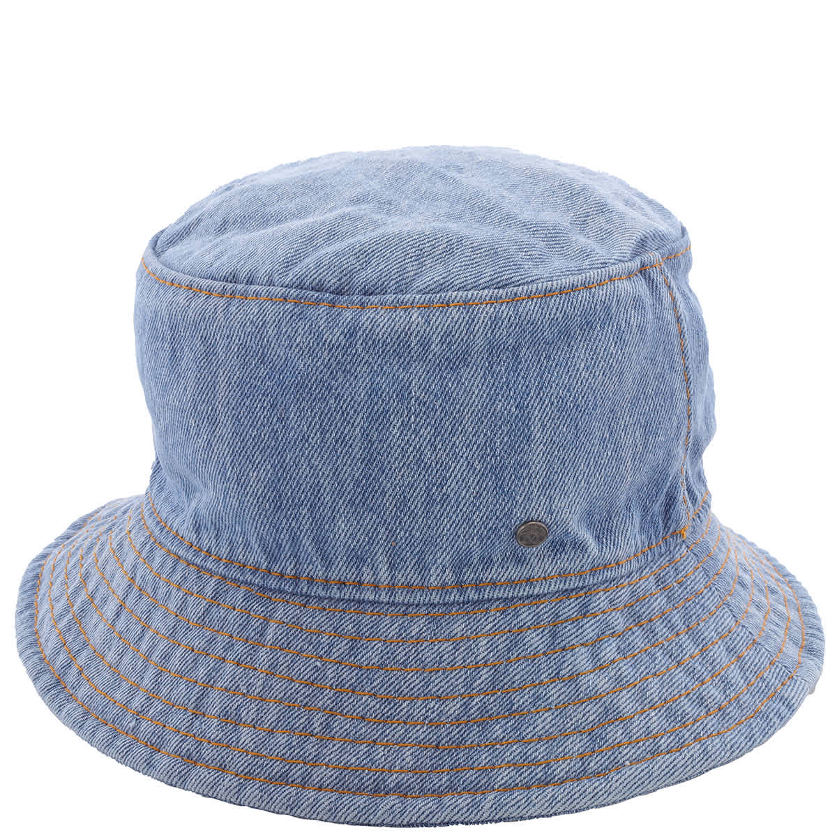 Pre-owned Maison Michel Ladies Denim Blue Jason Bucket Hat