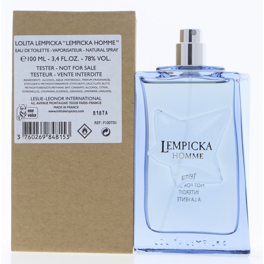 Lolita Lempicka Mens Lempicka EDT Spray 333 oz Tester Fragrances 3760269848153 26$