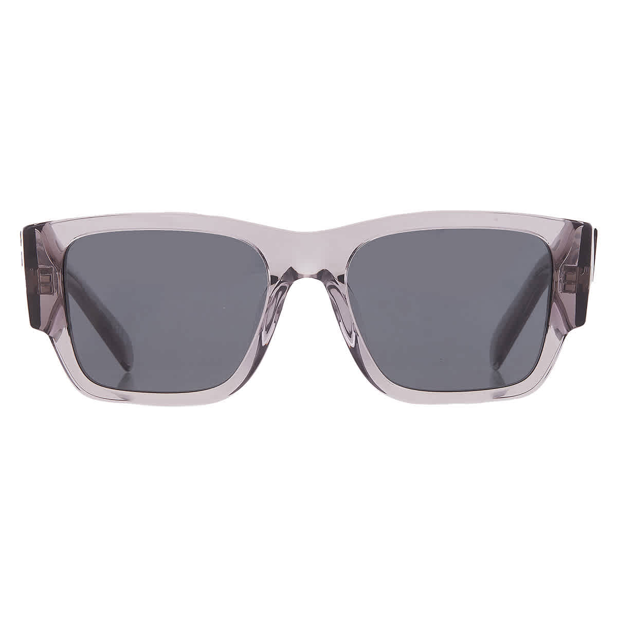 Prada Man Sunglass PR 10ZSF -  Frame color: Transparent Asphalt, Lens color: Dark Grey