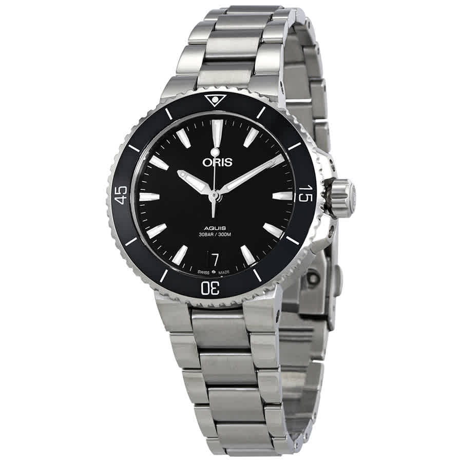 Oris Aquis Automatic Black Dial Ladies Watch 01 733 7731 4154-07 8 18 05P 1660$