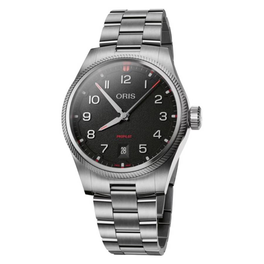 Oris Propilot Date Automatic Black Dial Mens Watch 01 733 7805 4164-07 8 20 04LC 1913$