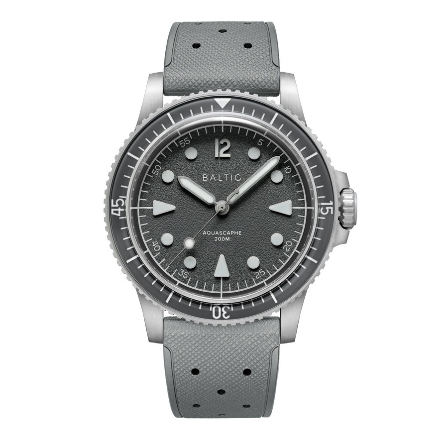 Baltic Aquascaphe Mk2 Automatic Grey Dial Mens Watch AQUAMK2GREY 740$