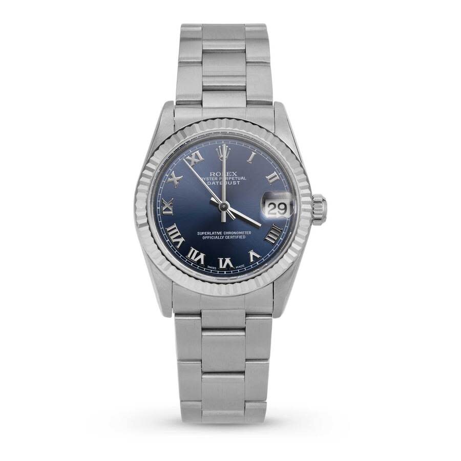Preowned Rolex Datejust Automatic Chronometer Blue Dial Ladies Watch 78240 BLRO
