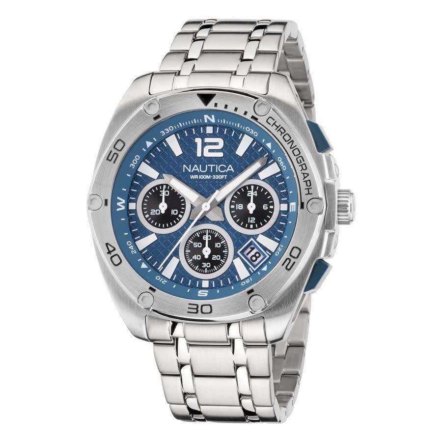 Nautica Tin Can Bay Blue Dial Mens Watch NAPTCS301 74$