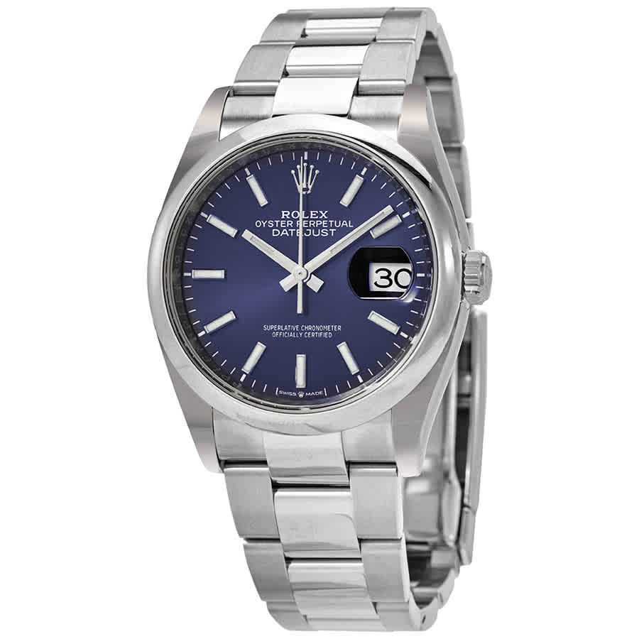 Rolex Datejust 36 Blue Dial Mens Watch 126200BLSO