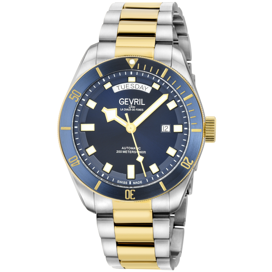 Gevril Yorkville Automatic Blue Dial Mens Watch 48634B 1281$