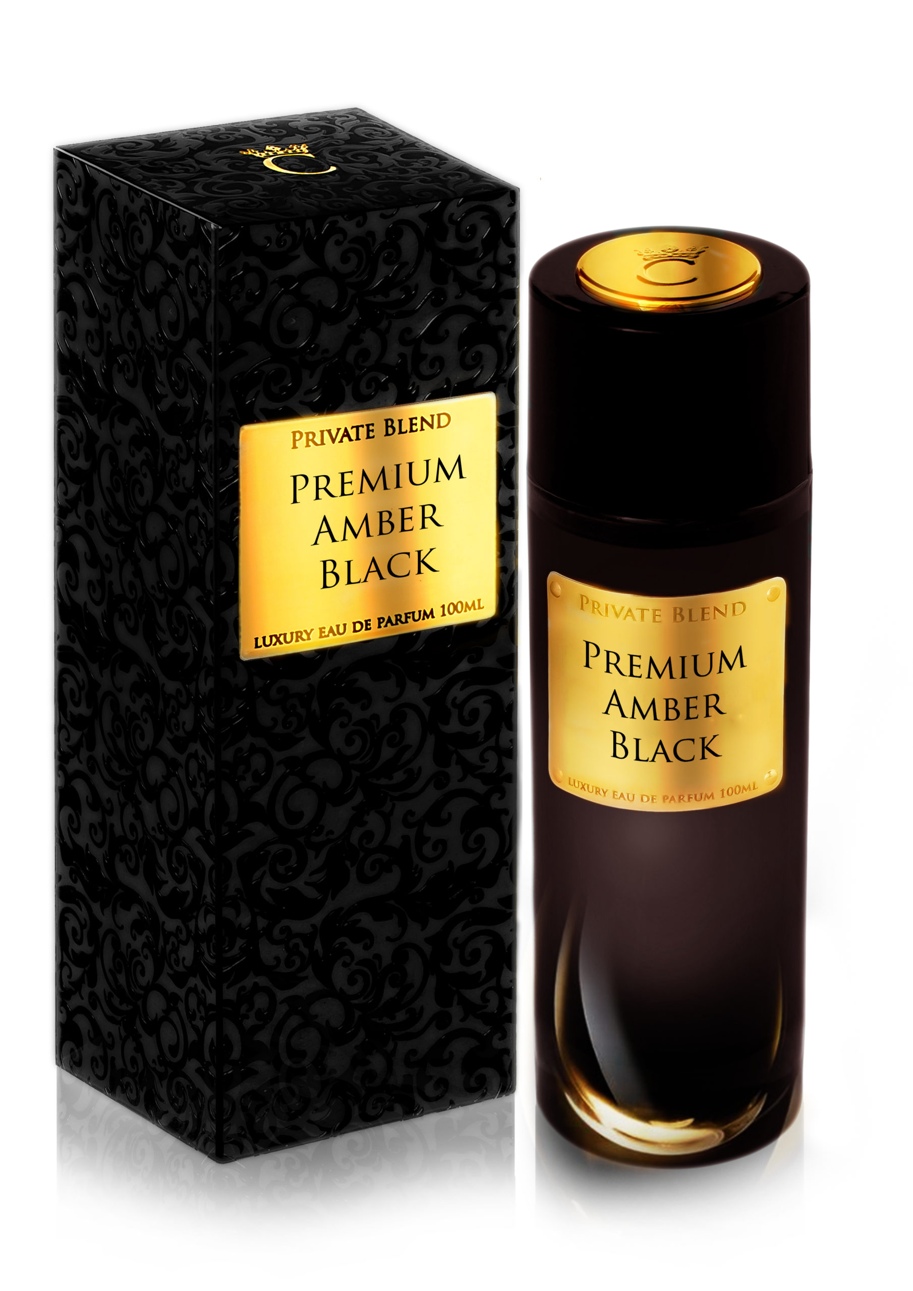 Private Blend Unisex Premium Amber Black EDP Spray 3.4 oz Fragrances 3700647000407