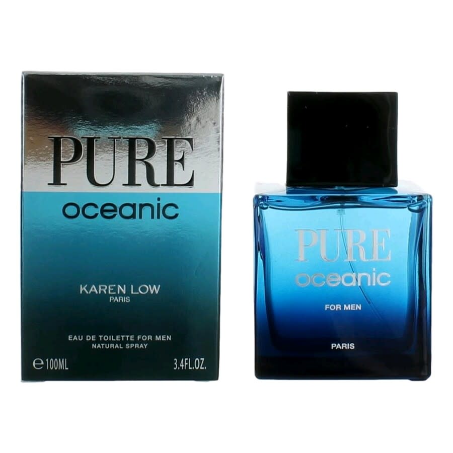 Karen Low Mens Pure Oceanic EDT Spray 3.4 oz Fragrances 3700134410900