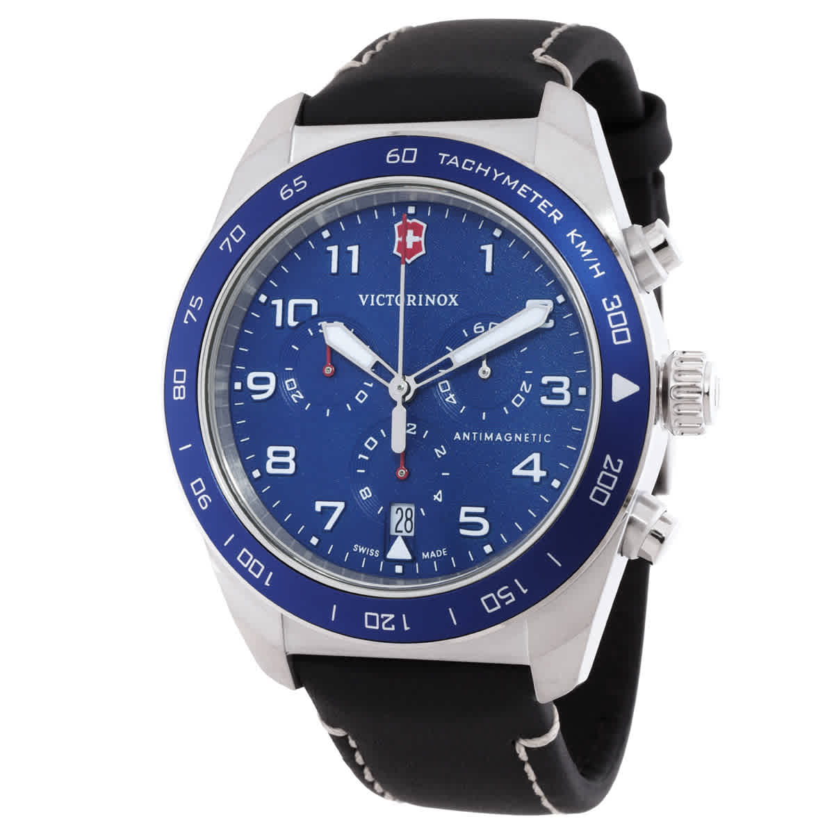 Victorinox Swiss Army Chronograph Quartz Blue Dial Mens Watch 242047 508$