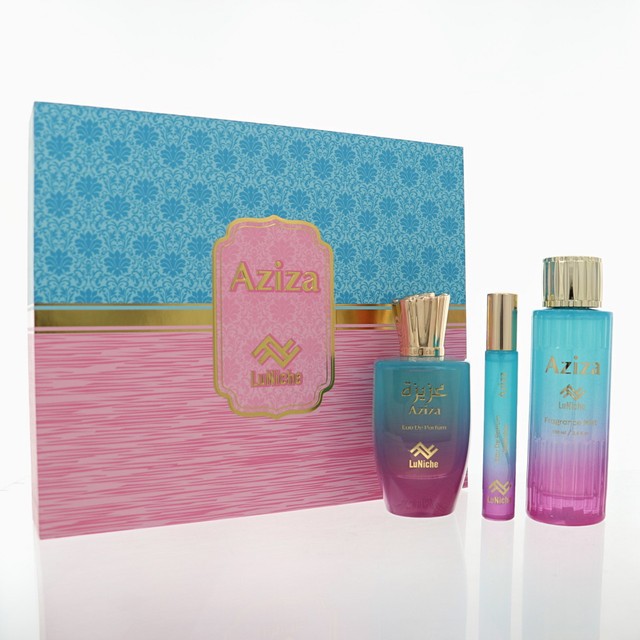 Luniche Unisex Aziza 3pcs EDP Gift Set Fragrances 850068869497 50$