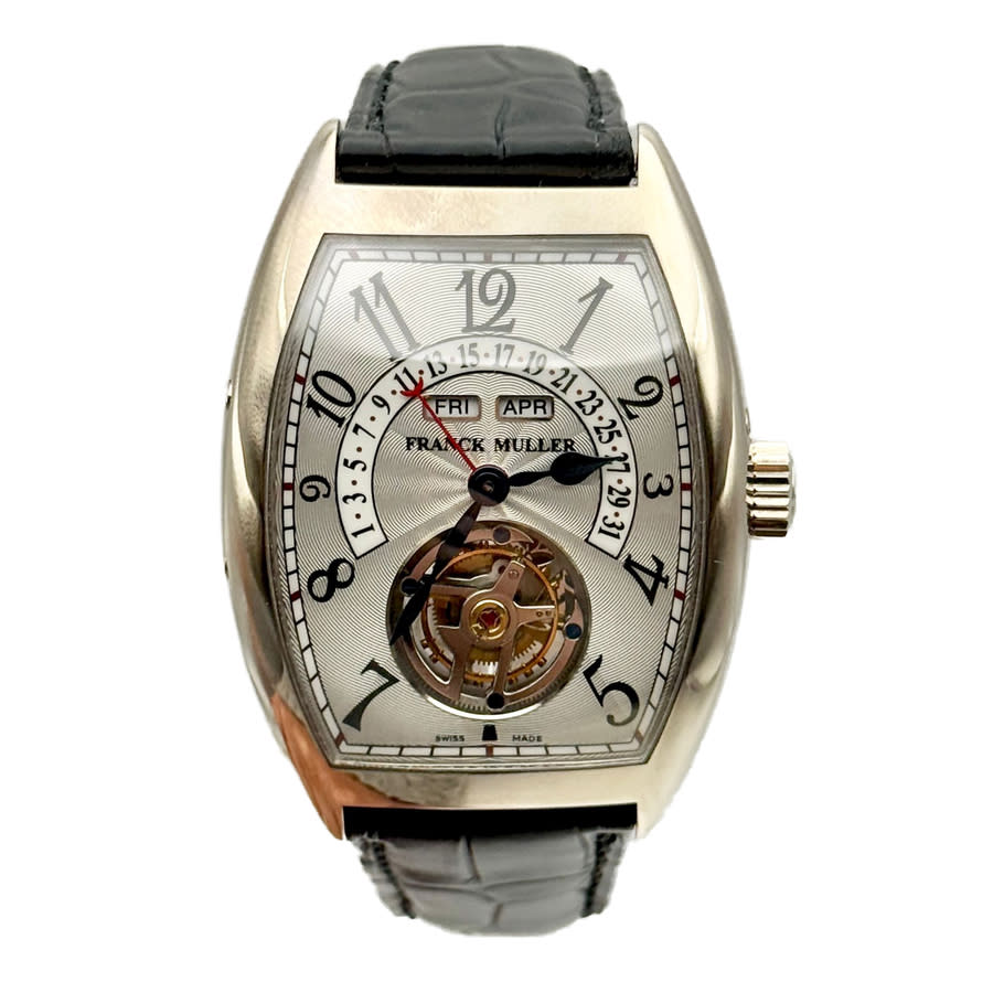 Franck Muller Cintree Curvex Tourbillon Automatic Silver Dial Mens Watch 7880 T MC