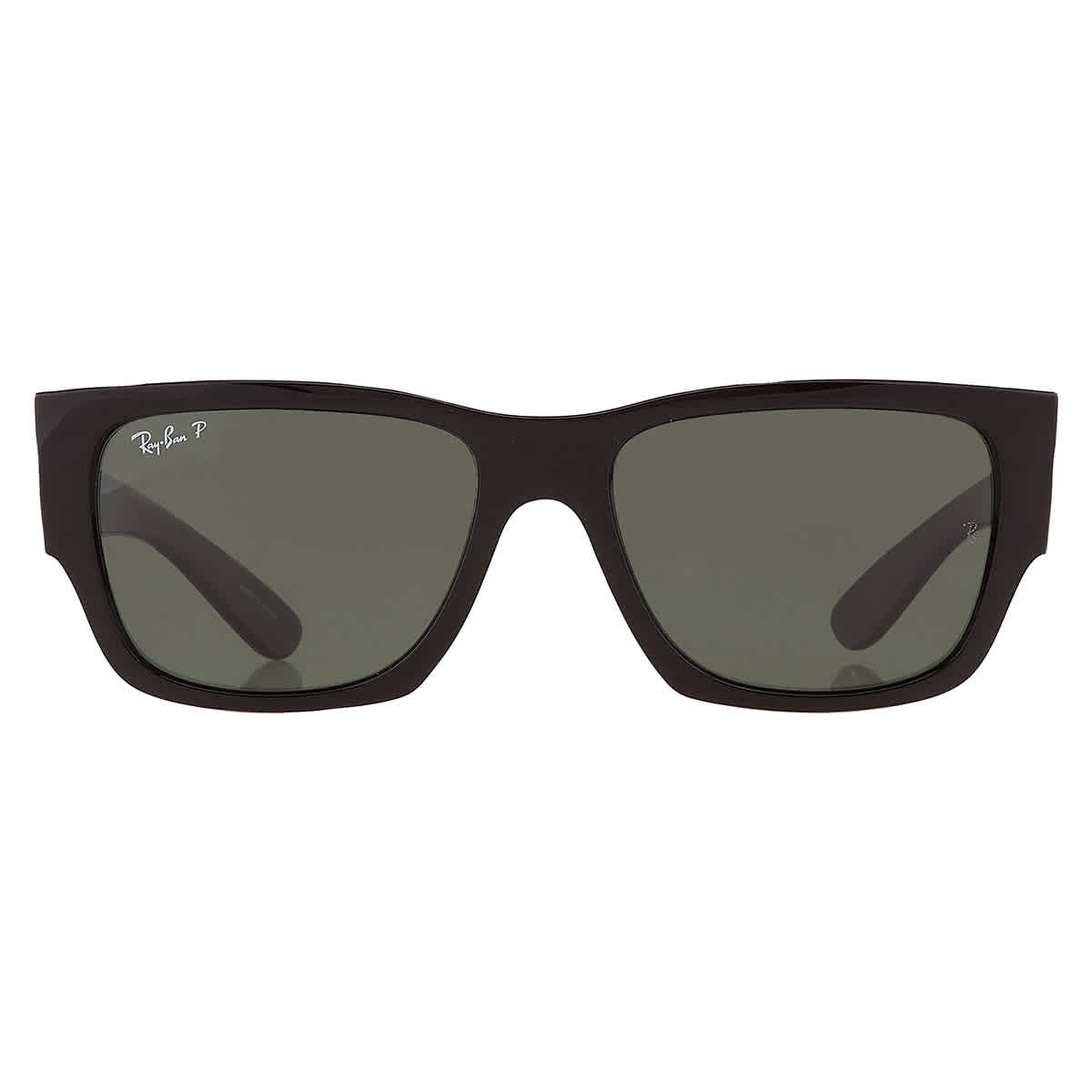 Ray-Ban Unisex Sunglass Carlos -  Frame color: Black, Lens color: Green Polarized