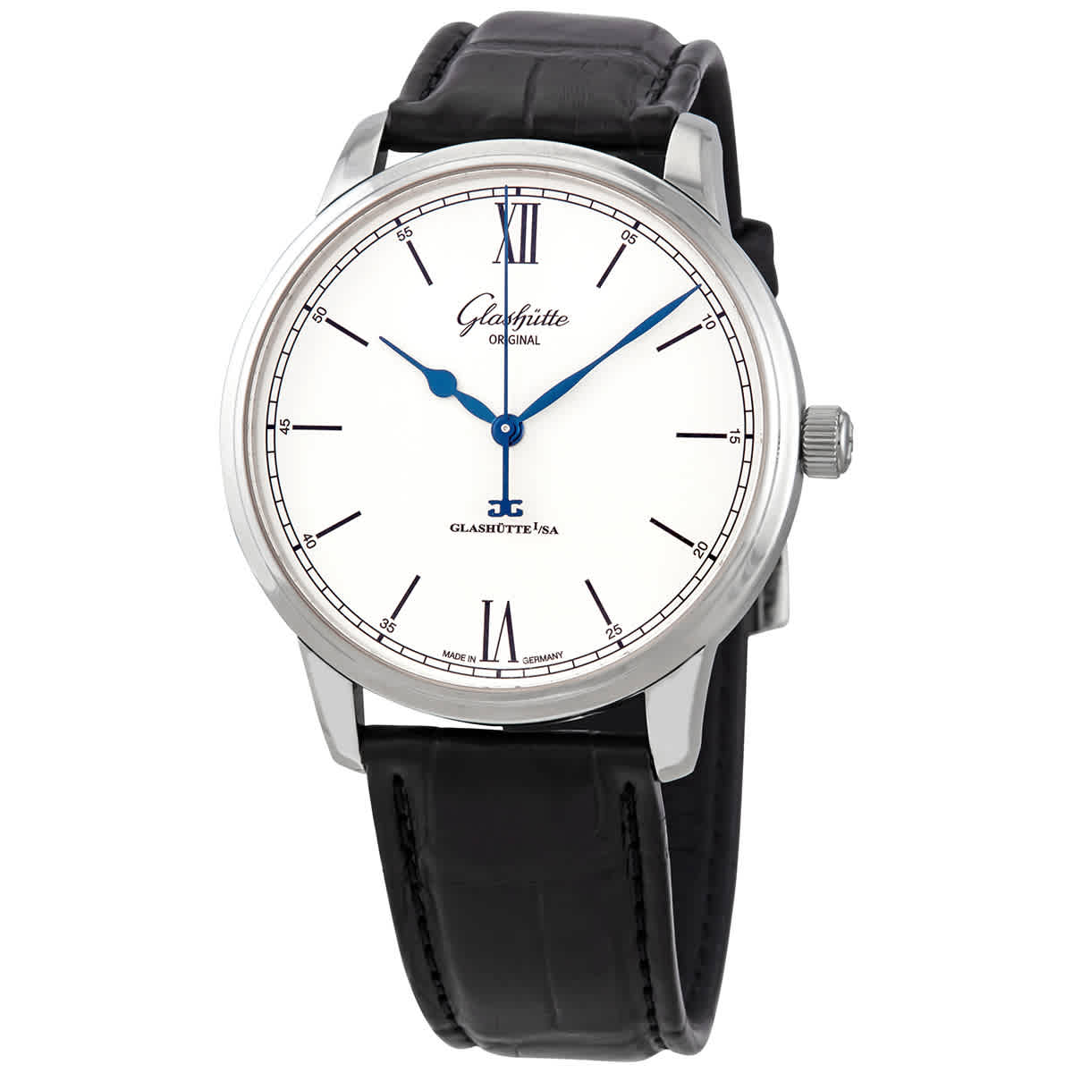 Glashutte Senator Excellence Automatic Varnished Silver DialMens Watch 1-36-01-01-02-01 6550$