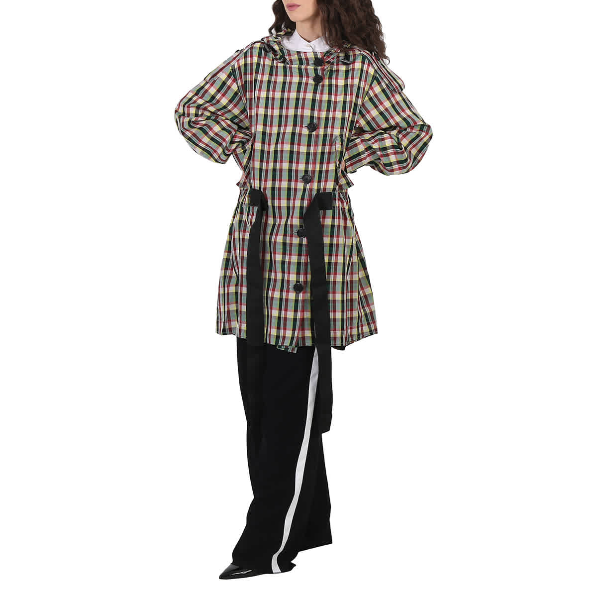 Burberry plaid raincoat cheap
