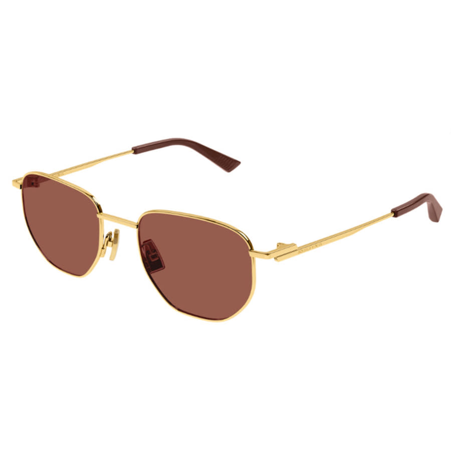 Bottega Veneta Unisex Black Aviator Sunglasses BV1301S 003