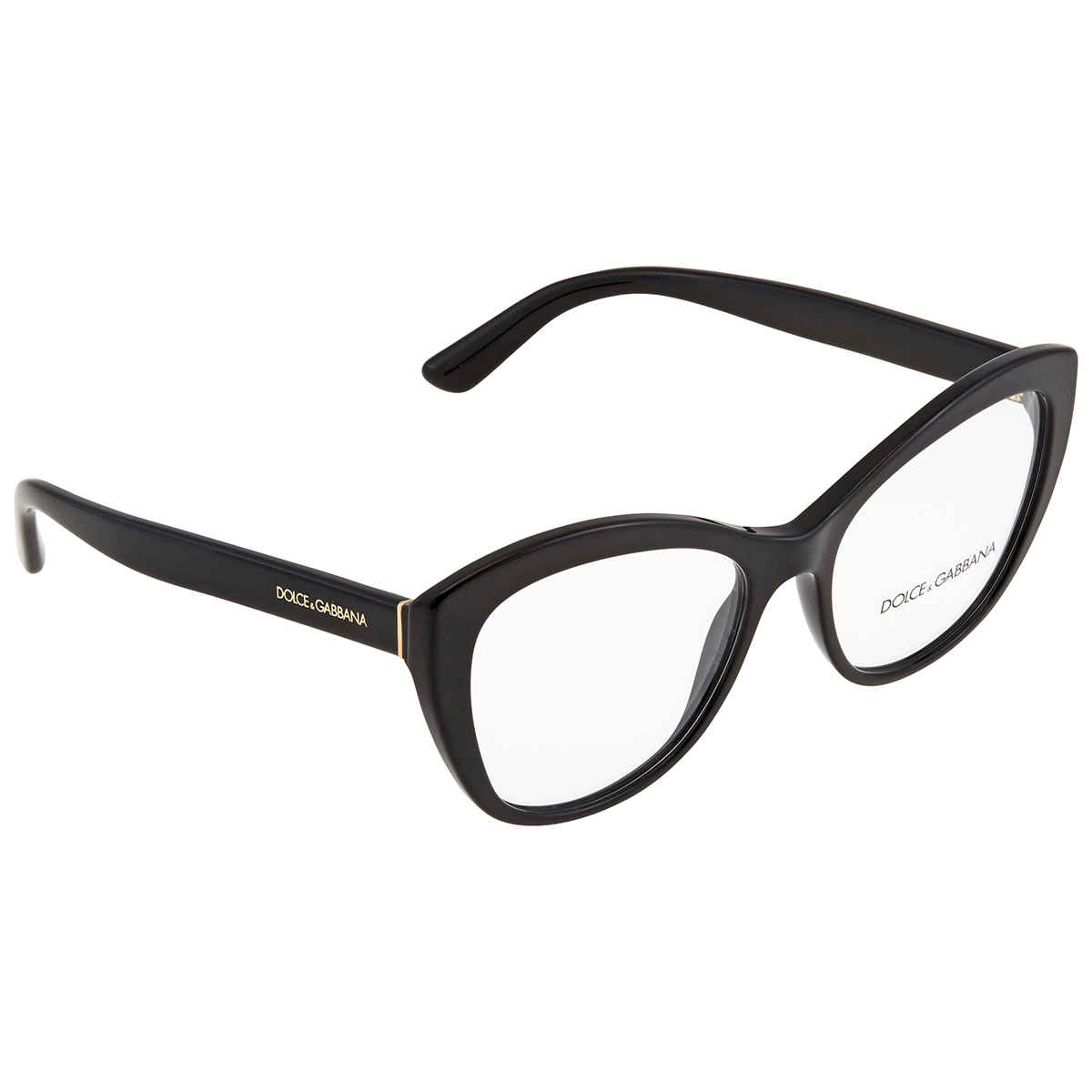 Dolce & Gabbana Ladies Black Round Eyeglass Frames DG3284F 501 53 ...