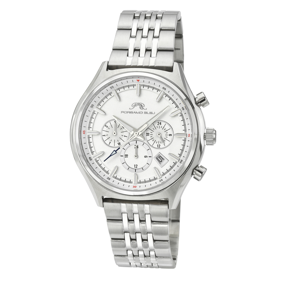 Porsamo Bleu Charlie Silver-tone Dial Mens Watch 1261ACHS 212$