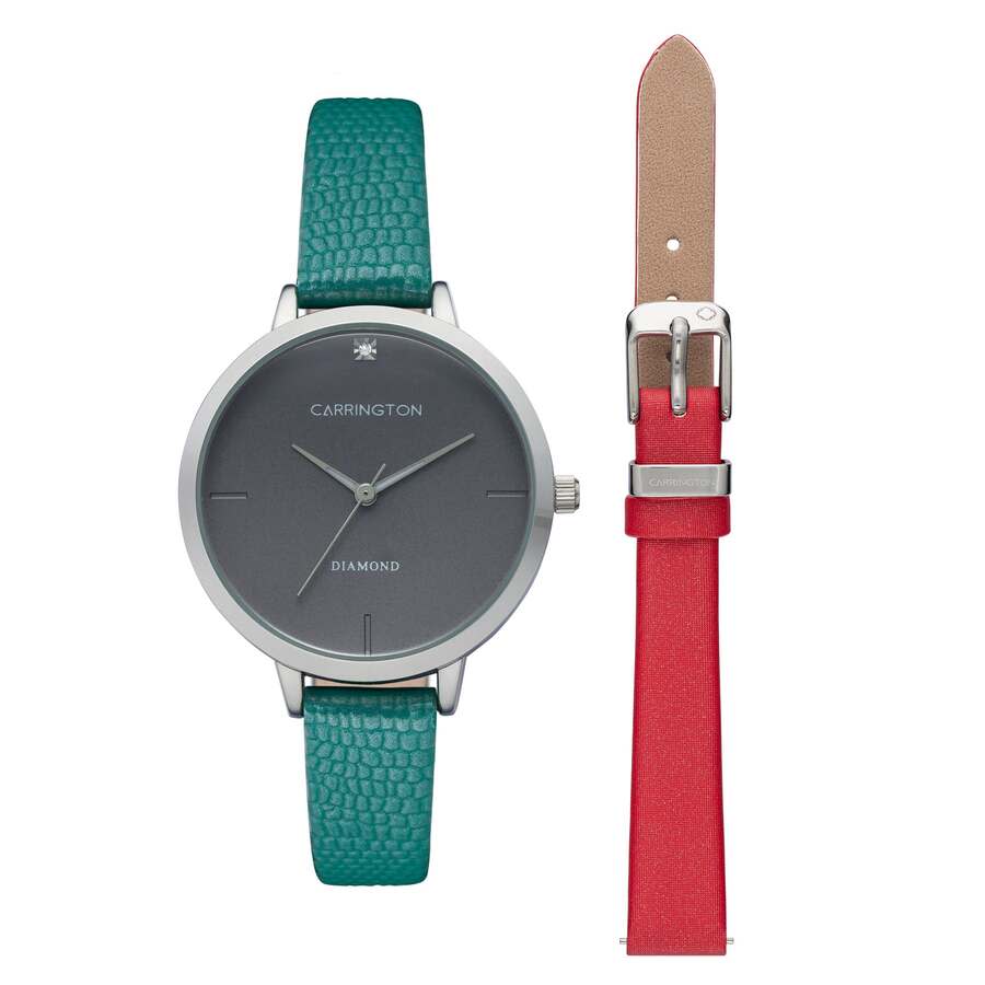 Carrington Claire Quartz Grey Dial Ladies Watch CT-2013-04-SET4