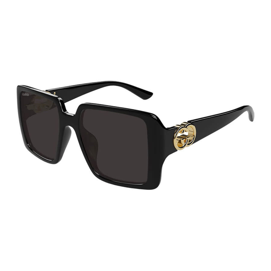 Gucci GG1692SA Asian Fit 001 Women’s Sunglasses Black Size 54 - Free RX Lenses - Free RX Lenses