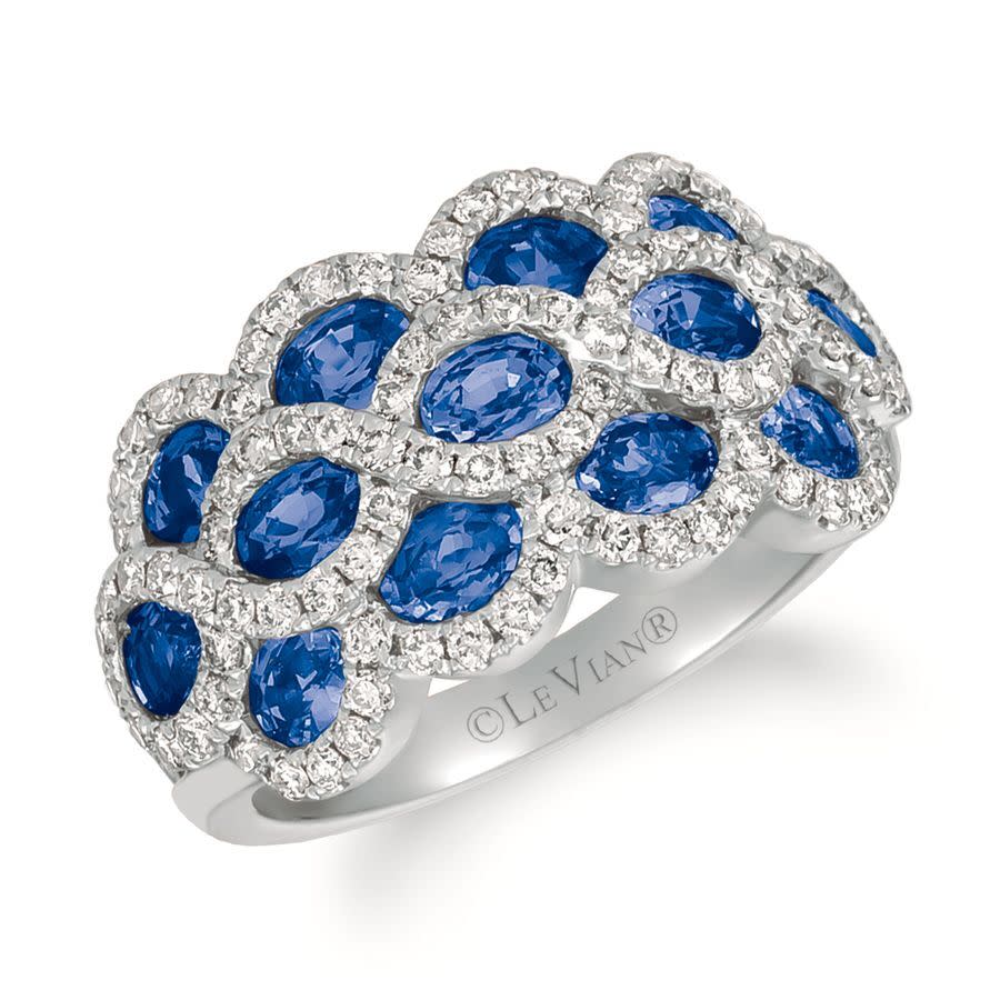 Le Vian Ladies Sapphire Rings set in 14K Strawberry Gold 2050$