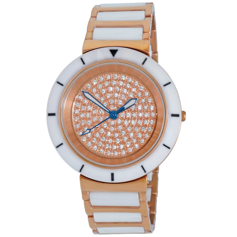 Oniss Toulon Rose Gold-tone Dial Ladies Watch ON7262