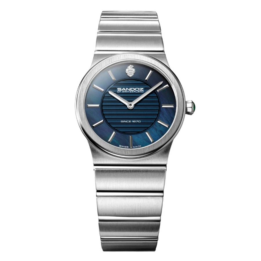 Sandoz Tresor Quartz Blue Mother of Pearl Dial Ladies Watch SZWLG0000601