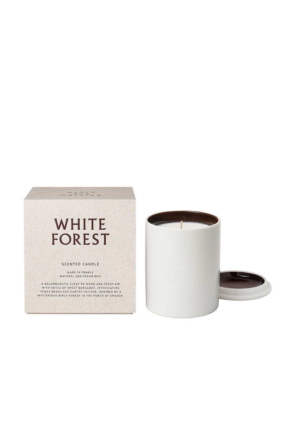 Bjork and Berries Unisex White Forest 8.11 oz Scented Candle 7350032800110
