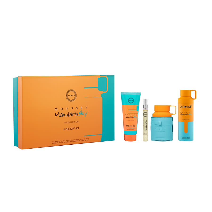 Armaf Mens Mandarin Sky Odyssey Mandarin Sky Multi-Color 4pcs Gift Set Fragrances 6295199815151 45$