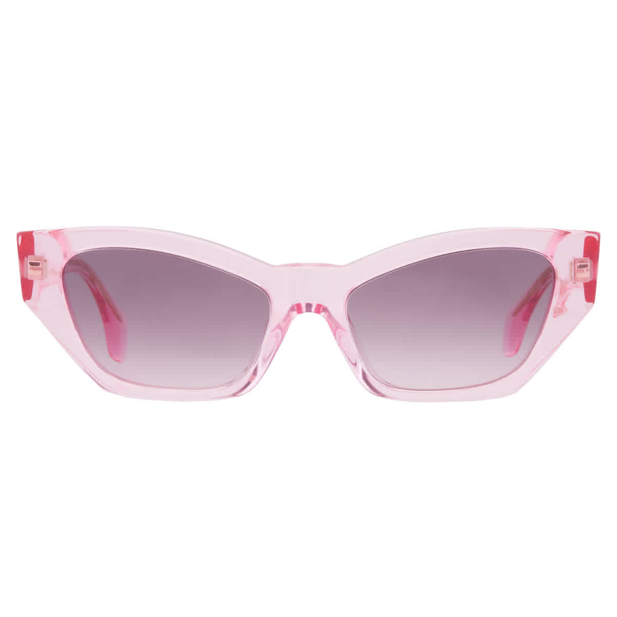 Versace Woman Sunglass VE4488U - Frame color: Transparent Rose, Lens color: Rose Gradient Grey