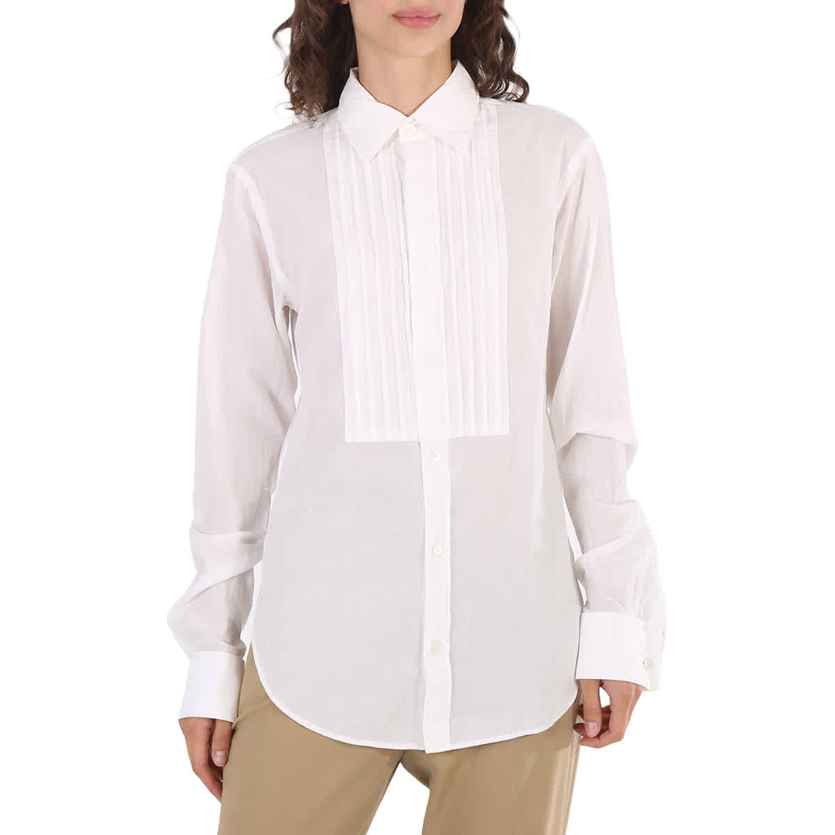 White burberry shirt womens store