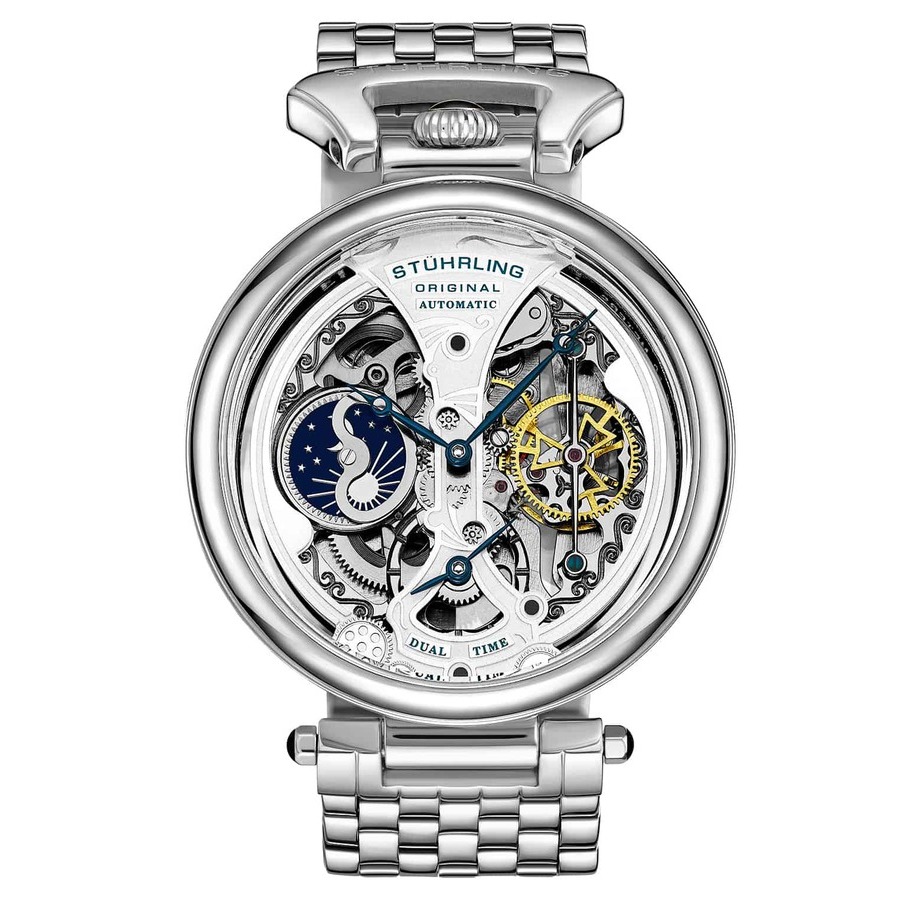 Stuhrling Original Legacy Silver-tone Dial Mens Watch M15983 350$