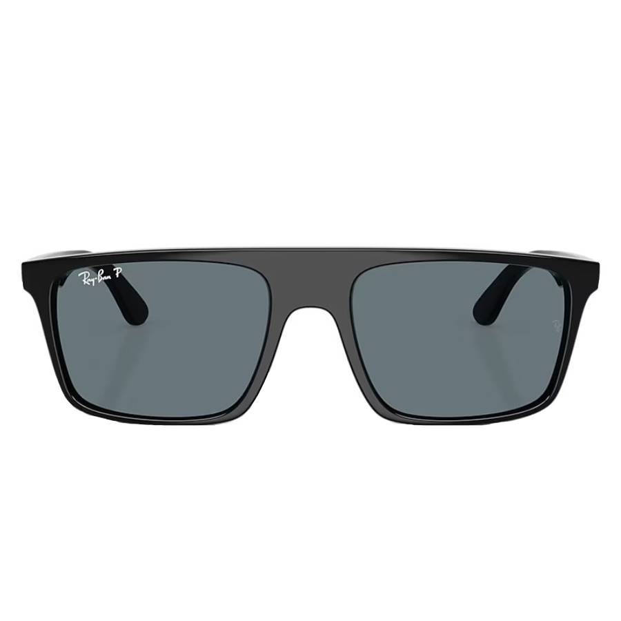 Ray-Ban Unisex Sunglass RB2222 - Frame color: Black, Lens color: Dark Blue Polarized