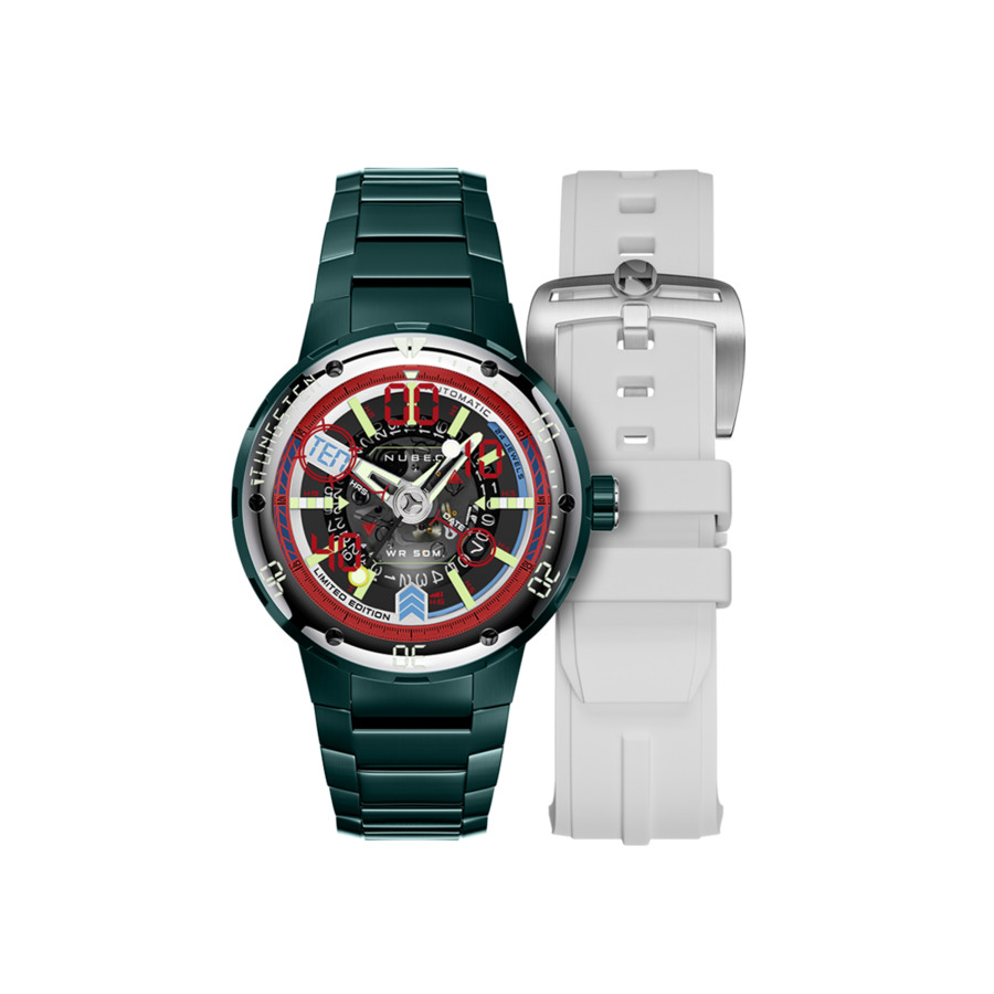 Nubeo Mariner 9 Black Dial Mens Watch NB-6090-44