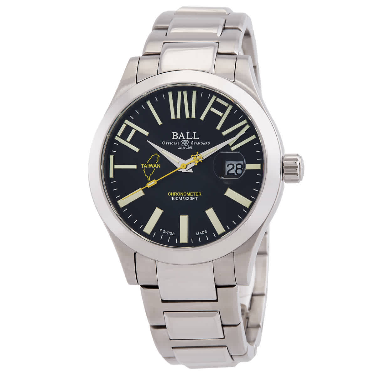 Ball Engineer III Teng Yung 130th Anniversary Automatic Black Dial Mens Watch NM9028C-S34C-BK