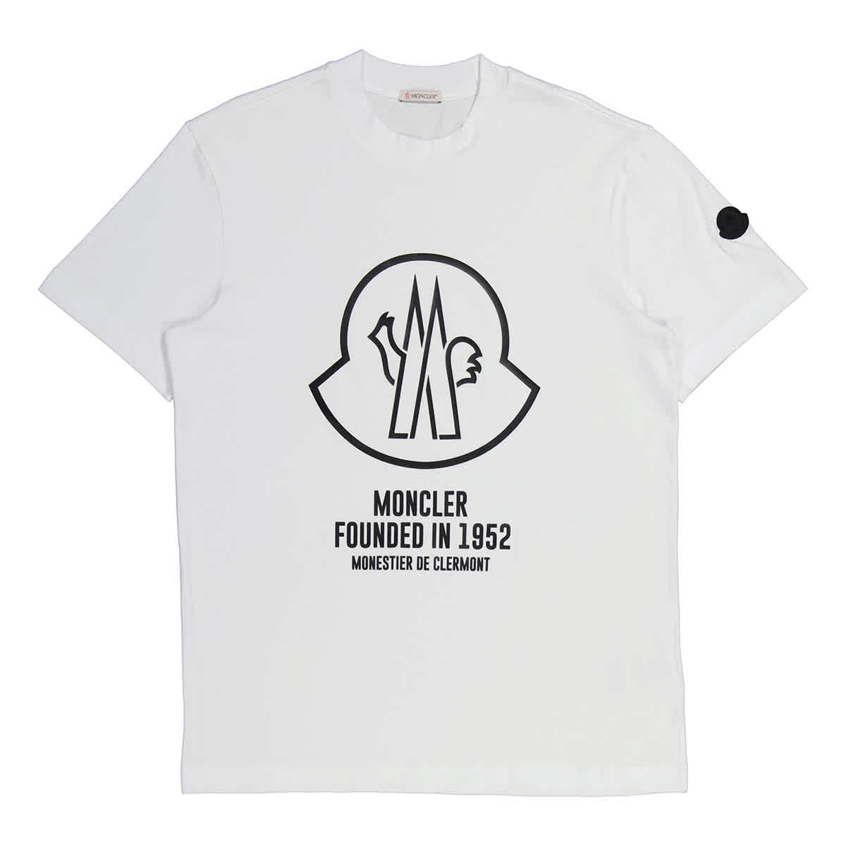 Moncler Men's White Logo-print T-shirt | eBay