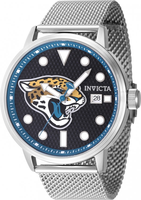 Invicta Nfl Jacksonville Jaguars Quartz Black Dial Mens Watch 47993 71$