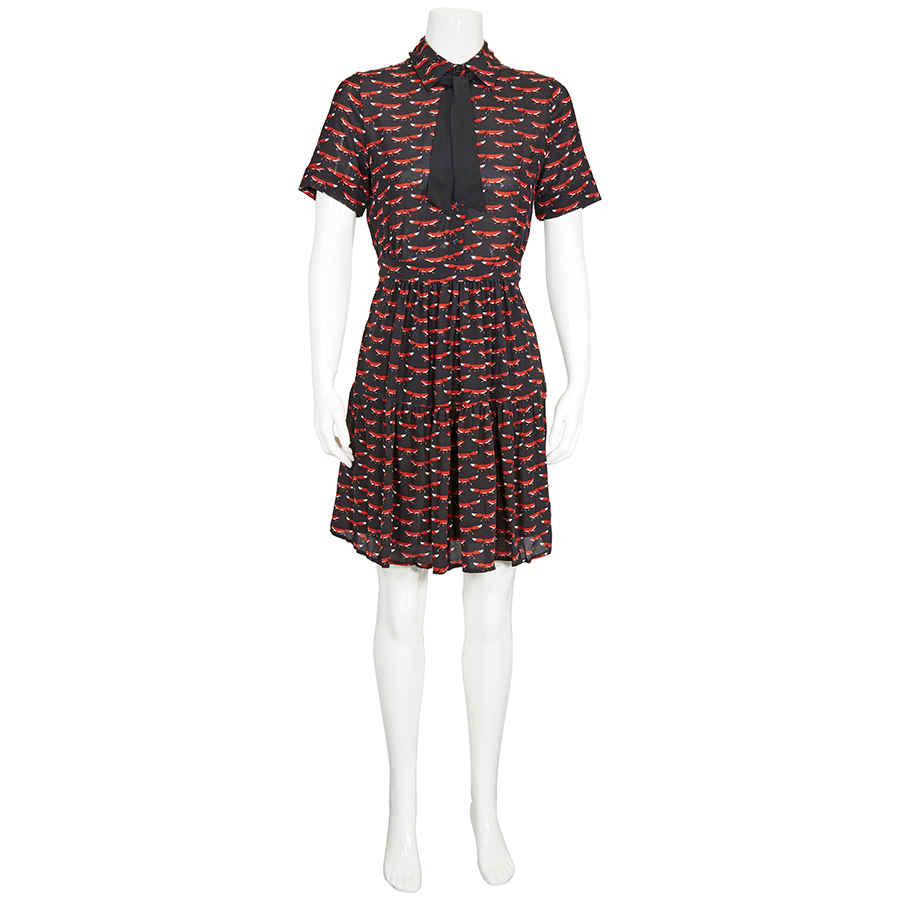 ladies red shirt dress