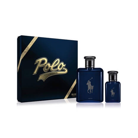 Ralph Lauren Mens Polo Blue Gift Set Fragrances 3605972860453 75$