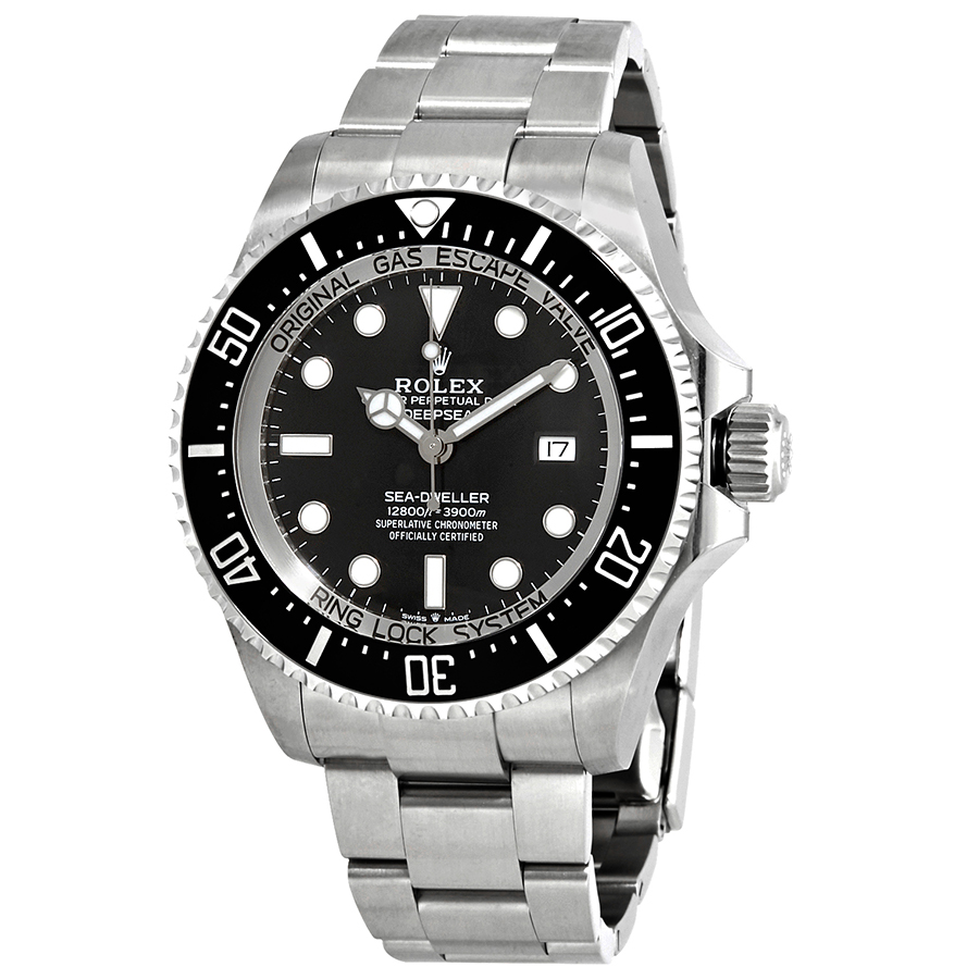 preowned rolex deepsea automatic black dial mens watch 1266600001