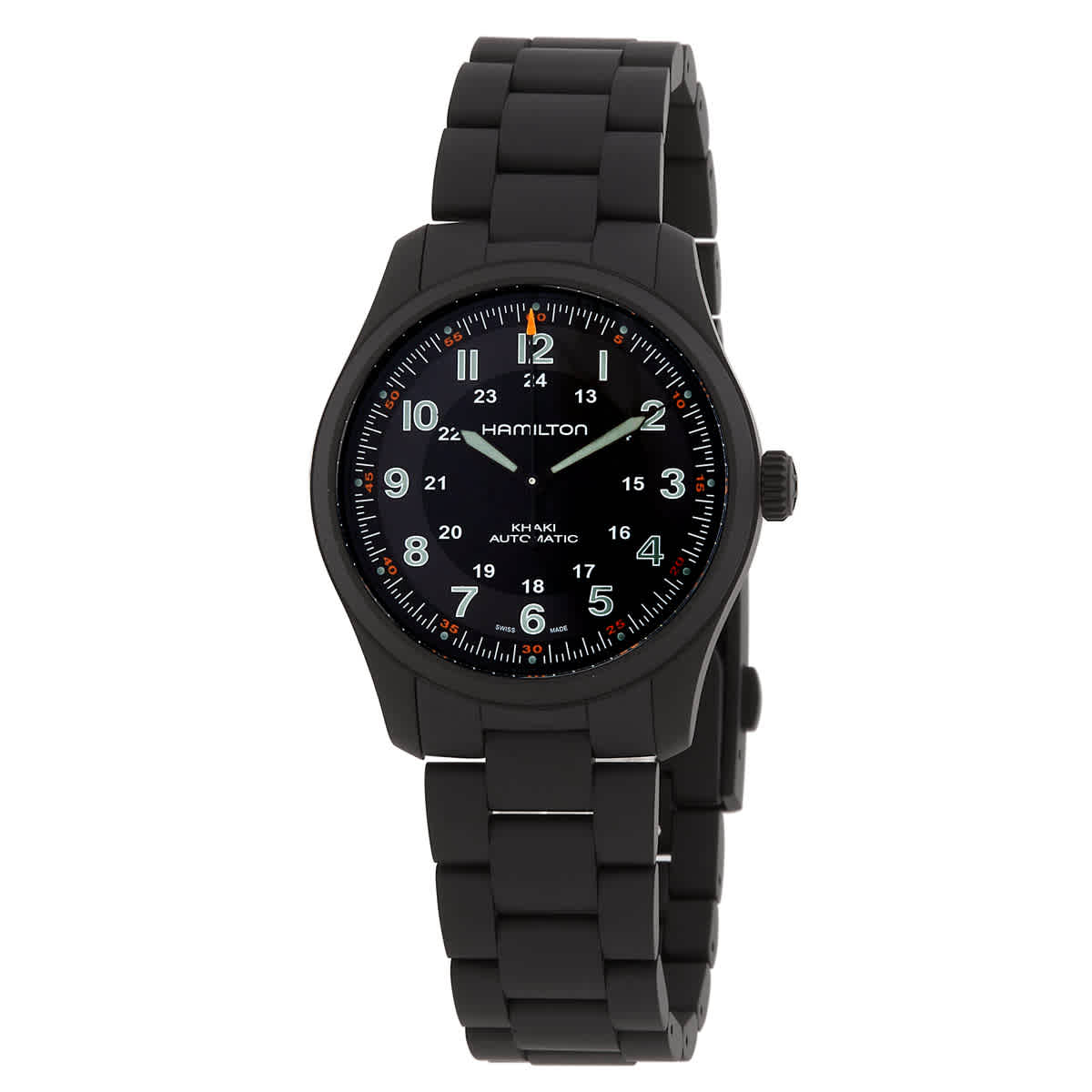 Hamilton Khaki Field Automatic Black Dial Mens Watch H70215130